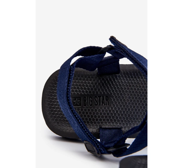 Pánské sandály na suchý zip Big Star model 21609131 Námořnická modrá - Big Star Shoes Pánské sandály na suchý zip Big Star model 21609131 Námořnická modrá - Big Star Shoes