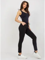 Spodnie dresowe RV DR model 18484287 czarny - FPrice Spodnie dresowe RV DR model 18484287 czarny - FPrice