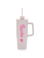 BARBIE - světle růžový cestovní hrnek s průhledným víčkem 900 ml BARBIE - světle růžový cestovní hrnek s průhledným víčkem 900 ml