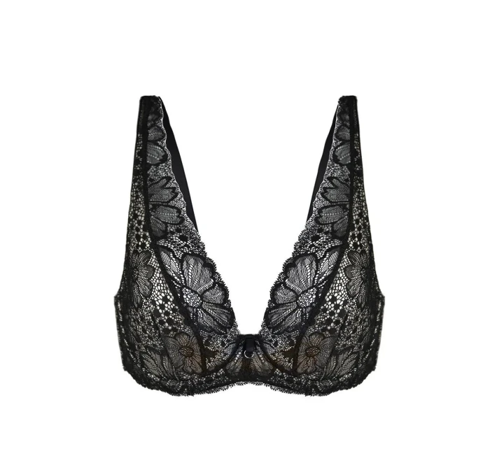 Dámská podprsenka BRALETTE Černá s béžovou  model 21264594 - MEDIOLANO