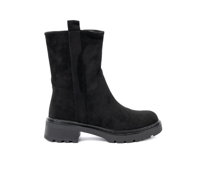 Trendy kotníčkové boty dámské černé platforma Trendy kotníčkové boty dámské černé platforma