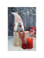 DÁMA TRPASLÍK S HUŇATÝM KLOBOUKEM 45+36CM