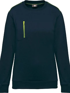 WK WK 403 Pracovní mikina "Day-to-Day" 20.W403 navy/fluorescent yellow