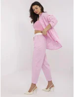 Kalhoty DHJ SP model 20969350 světle růžové - FPrice Kalhoty DHJ SP model 20969350 světle růžové - FPrice