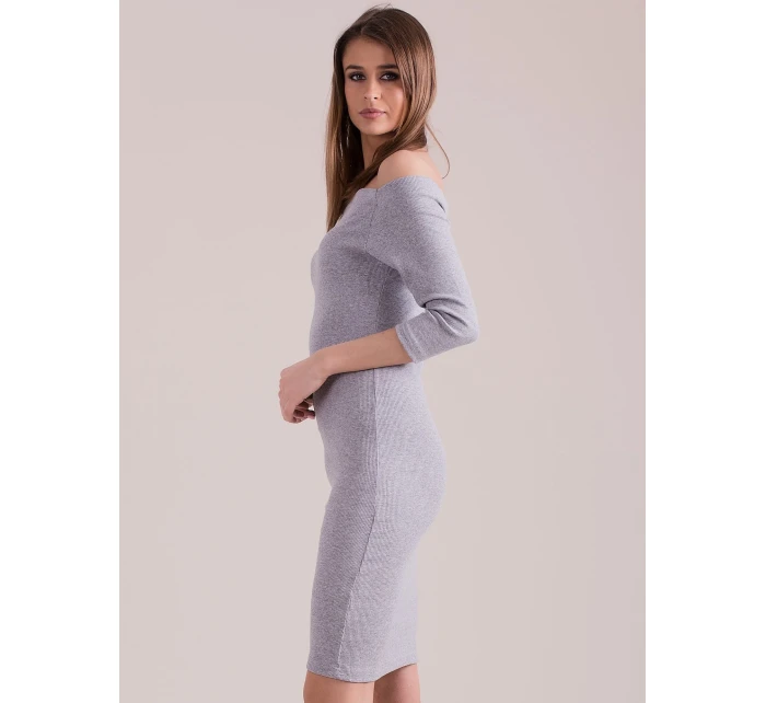 Šaty EN SK 1407.05 světle šedá