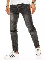 Tmavě šedé pánské džínové kalhoty UX2942