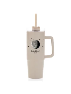 Personalizovaná termoska s průhledným víčkem s měsíční fází 