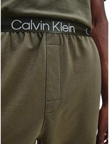 Pánské tepláky Jogger Khaki model 16184687 - Calvin Klein Pánské tepláky Jogger Khaki model 16184687 - Calvin Klein