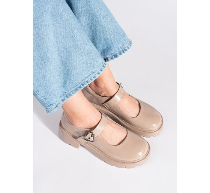 Originální dámské mokasíny hnědé platforma Originální dámské mokasíny hnědé platforma