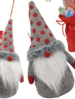 Dekorativní marshmallow s dárkovým sáčkem 20CM šedé dětské