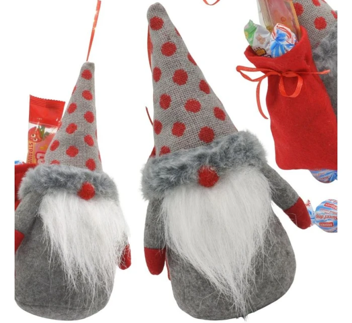 Dekorativní marshmallow s dárkovým sáčkem 20CM šedé dětské