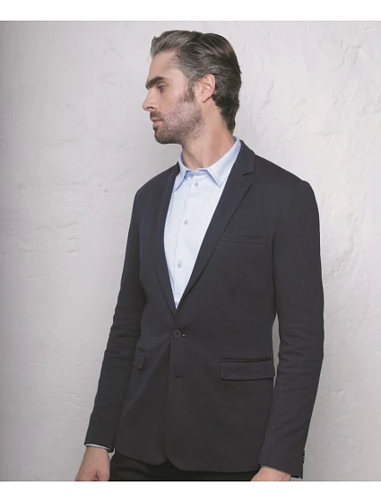 Men Pánský piqué blejzr grey melange model 22500348 - NEOBLU Men Pánský piqué blejzr grey melange model 22500348 - NEOBLU