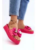 Dámské žabky s mašlí a ozdobným medvídkem model 21648631 - Boto