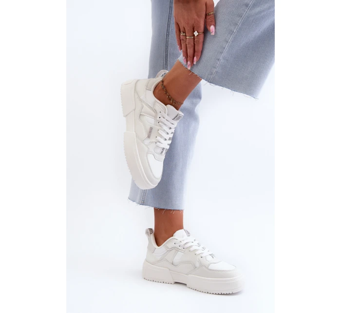 Lehké dámské tenisky Big Star NN274322 Memory Foam System Bílé