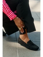 Dámské semišové mokasíny Big Star model 21693785 Černé - Big Star Shoes Dámské semišové mokasíny Big Star model 21693785 Černé - Big Star Shoes