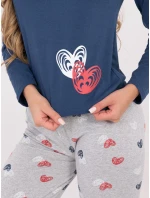 Pyžamo DU PI FP 009.84 tmavě modré Pyžamo DU PI FP 009.84 tmavě modré