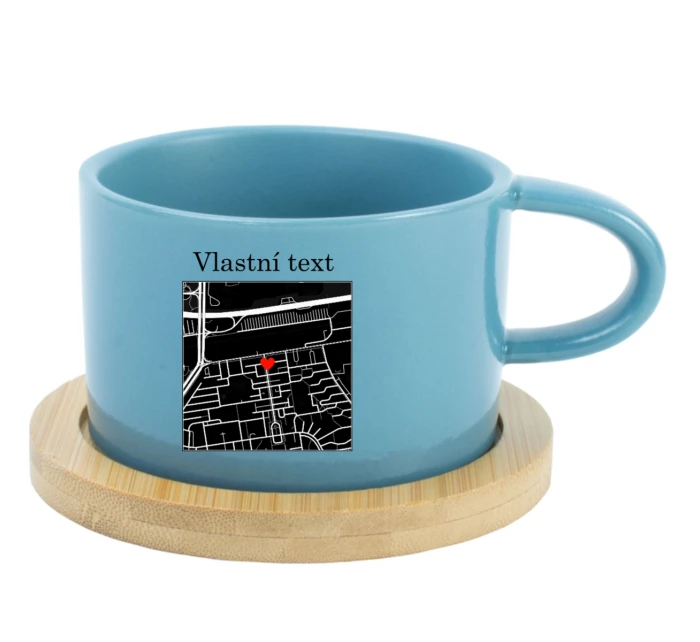 Personalizovaný hrneček Makronka s mapou Personalizovaný hrneček Makronka s mapou