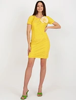 Dámské šaty LK SK 506335.21 Tmavě žlutá - Lakerta