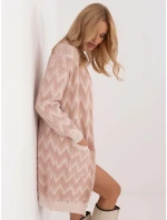 Dámský svetr kardigan AT SW 2340 A.00 Pudr růžová - FPrice