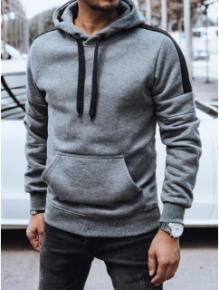 Pánská mikina s kapucí tmavě šedá Dstreet model 21979591 - FashionStreet