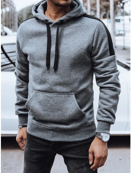 Pánská mikina s kapucí tmavě šedá Dstreet model 21979591 - FashionStreet