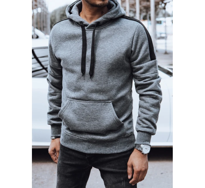 Pánská mikina s kapucí tmavě šedá Dstreet model 21979591 - FashionStreet