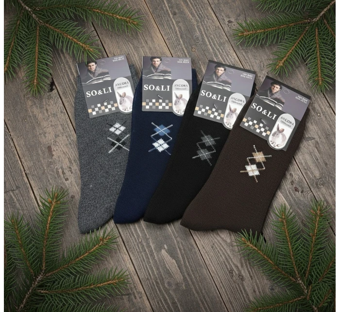 001 Angora model 21803385 pánské ponožky 3946 - WiK 001 Angora model 21803385 pánské ponožky 3946 - WiK