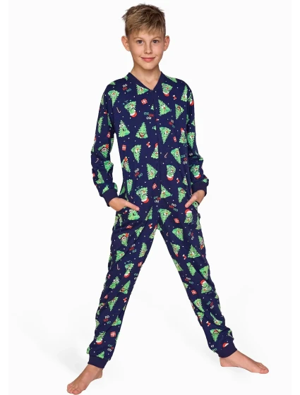 Chlapecký overal Kids Boy model 20658565 Christmas Tree 2 dł/r 86128 - Cornette Chlapecký overal Kids Boy model 20658565 Christmas Tree 2 dł/r 86128 - Cornette
