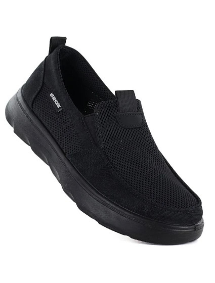 Pánské černé nazouvací boty Vanhorn WN32302