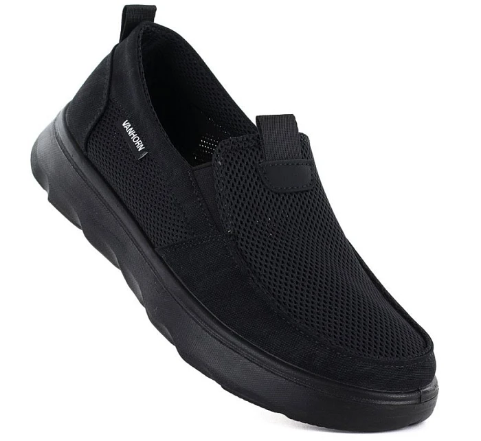 Pánské černé nazouvací boty Vanhorn WN32302