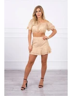 Vyšívaná souprava béžová