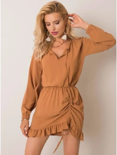 Sukienka 111 SK model 21098913 jasny brązowy - FPrice