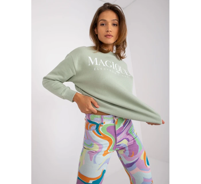 Mikina D10047O02417B pistácie