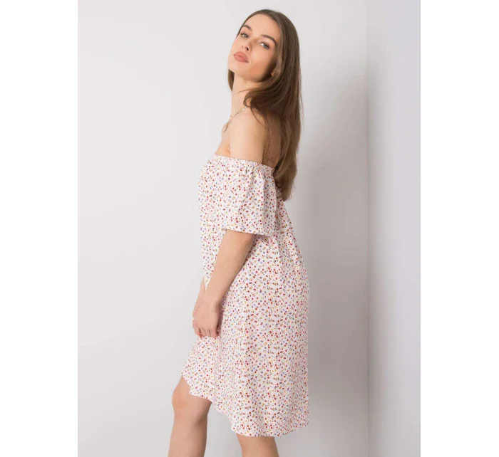 Šaty D73771M30145G bílé a červené