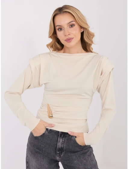 Bluzka IT BZ model 21782389 beżowy - FPrice Bluzka IT BZ model 21782389 beżowy - FPrice
