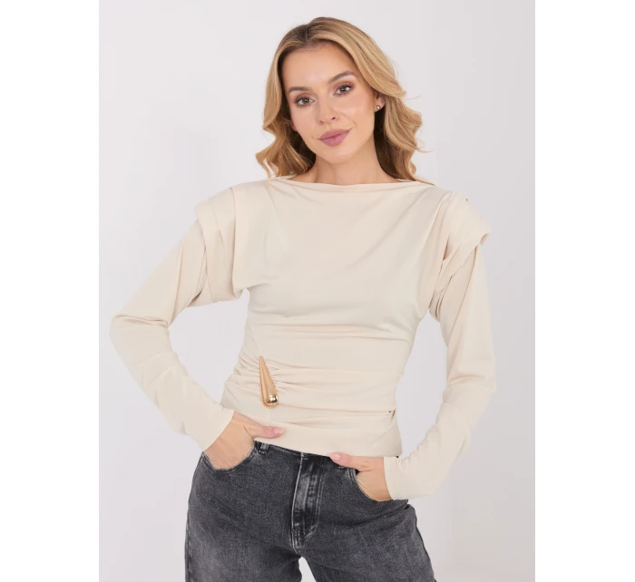 Bluzka IT BZ model 21782389 beżowy - FPrice Bluzka IT BZ model 21782389 beżowy - FPrice