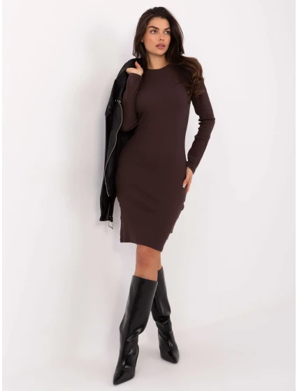 Šaty RV SK 5131.18P tmavě hnědé