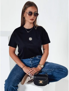 Dámské tričko FLORTA černé FashionStreet RY2558