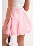 Dámská viskózová sukně balónová s gumou v pase cukrově růžová Dámská viskózová sukně balónová s gumou v pase cukrově růžová