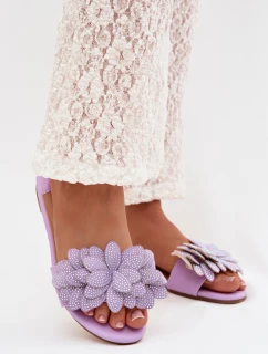 Dámské ploché s ozdobou Fialové Grelora