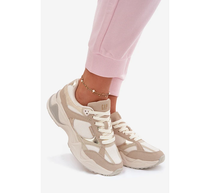 Dámské tenisky na platformě Béžové model 22074783 - GAP Dámské tenisky na platformě Béžové model 22074783 - GAP