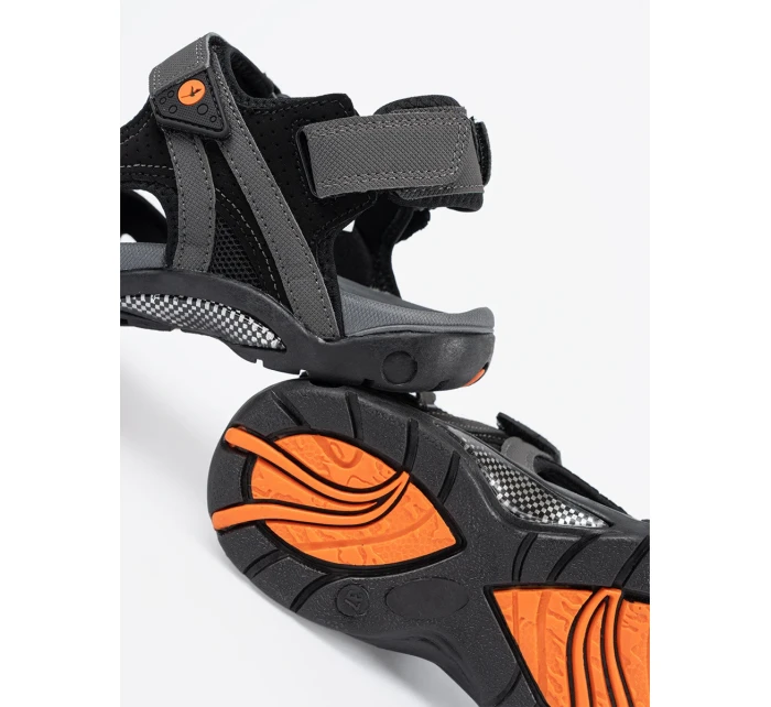 Designové sandály dámské šedo-stříbrné bez podpatku Designové sandály dámské šedo-stříbrné bez podpatku