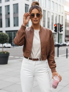 Dámská kožená bunda SANTOL camel FashionStreet TY4341