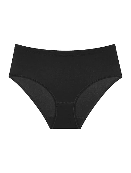 Sense Of Cotton Midi 2P - Black - TRIUMPH Black - TRIUMPH Sense Of Cotton Midi 2P - Black - TRIUMPH Black - TRIUMPH