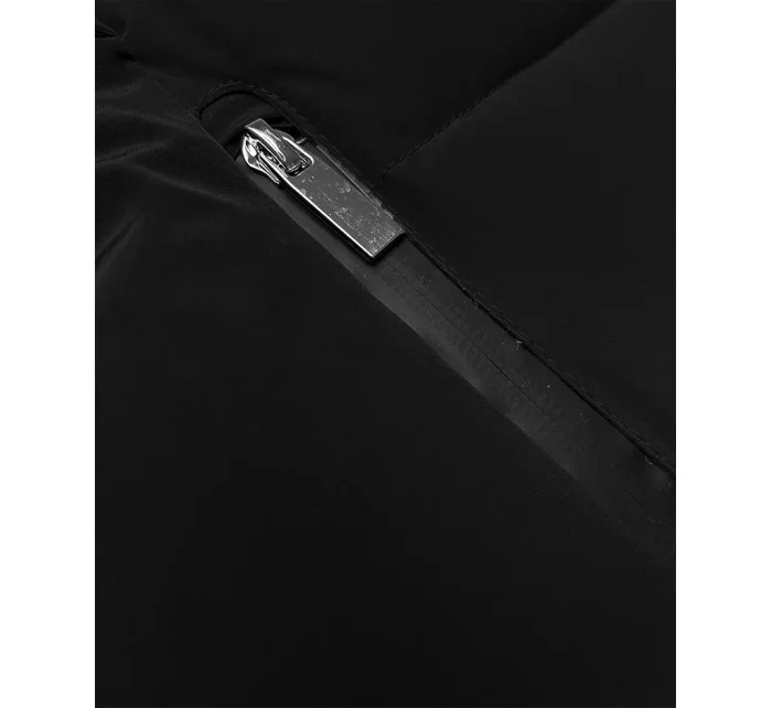 Černá krátká dámská zimní bunda model 21248295 - S'WEST Černá krátká dámská zimní bunda model 21248295 - S'WEST