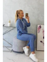 Džínová mikina s kapucí v model 18749102 - K-Fashion