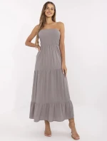 Šaty D73761M30251 šedé