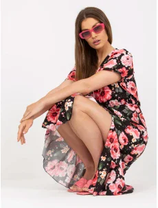 Šaty DHJ SK 7006.48 černá a červená