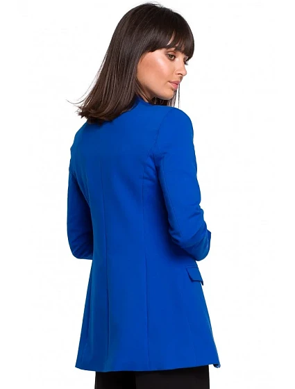 Bavlněné otevřené sako  modré model 18002017 - BeWear