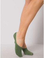 Dámské kotníkové ponožky zelené barvy